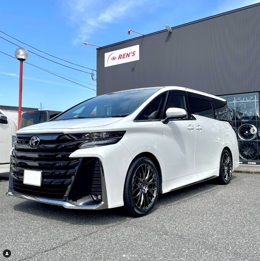 トヨタ ヴェルファイア RAYS ホムラ2×9 PLUS ジェットブラック 