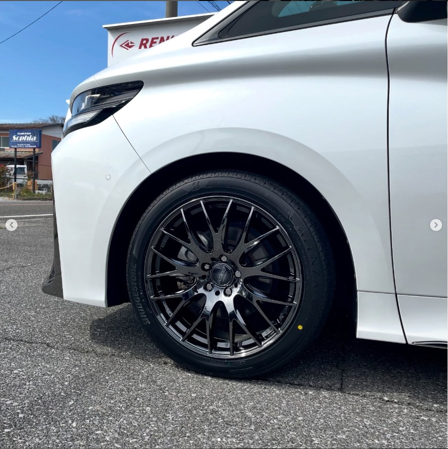 トヨタ ヴェルファイア RAYS ホムラ2×9 PLUS ジェットブラック 