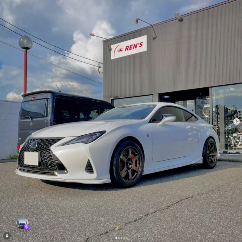 レクサスRC350 × RAYS ボルクレーシングTE37 30TH STICKER Ver.
